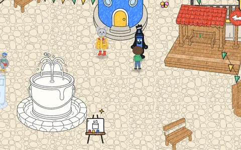A real screen from Doodle Square